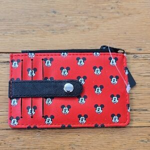 Disney Red Mickey Mouse Kids Card Holder
